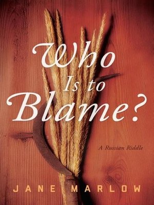 cover image of Who Is to Blame?